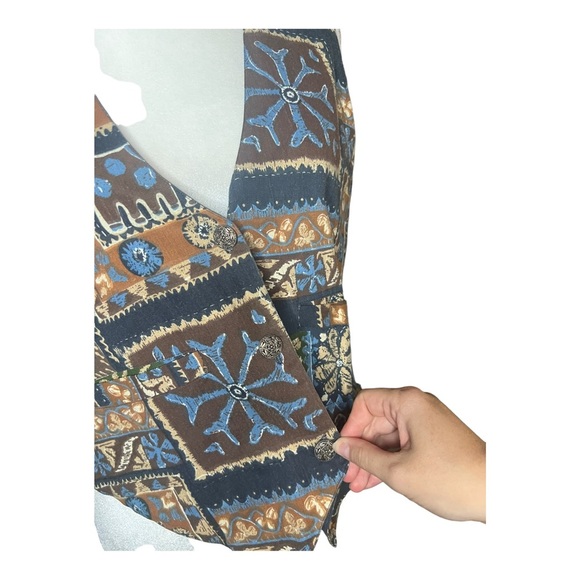 Vintage Artsy Bohemian Vest - 90’s Whimsical Phoebe Buffay - Picture 2 of 5